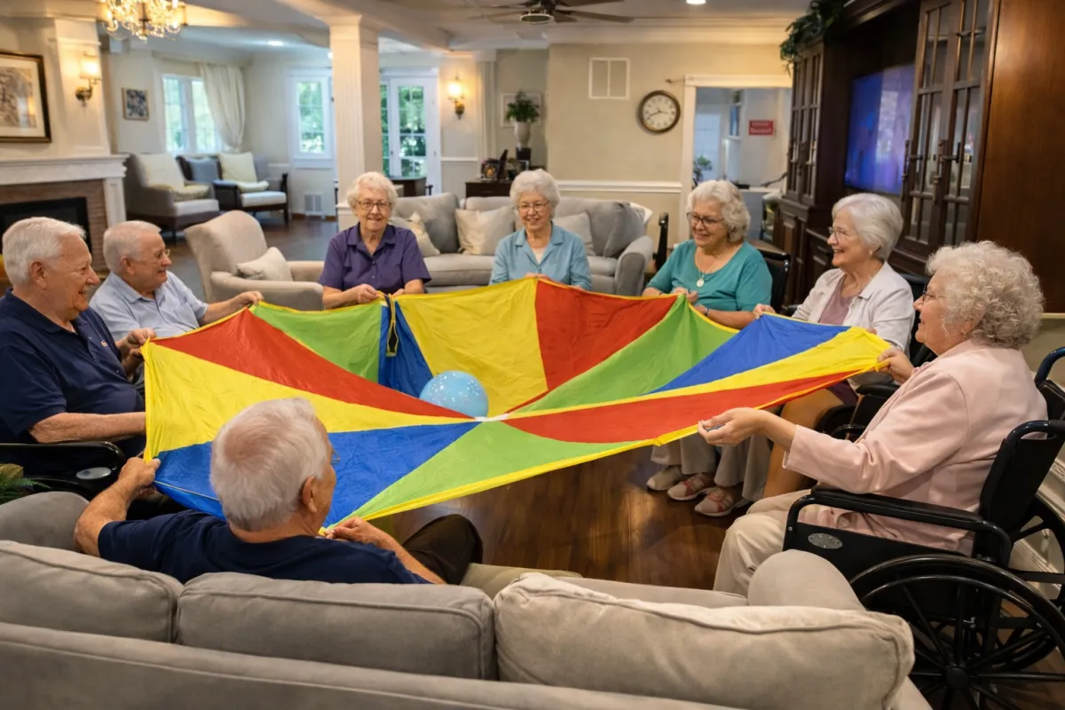 Fox Trail residents in activity program